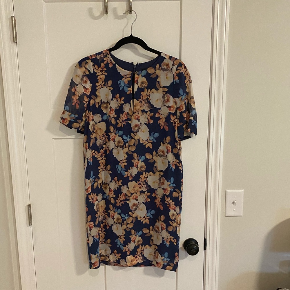 Jcrew floral shift dress
